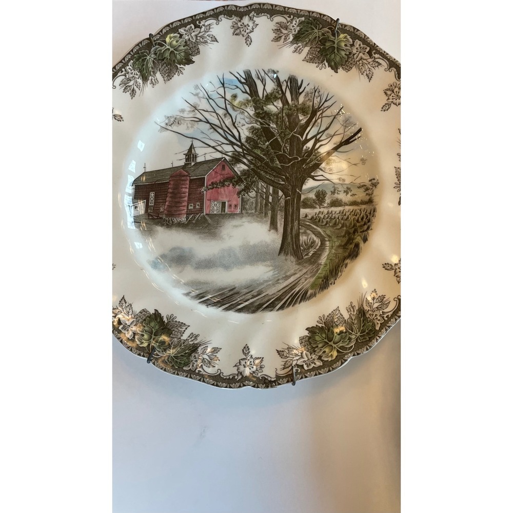 Johnson Brothers Friendly Village 9.75" Dinner Plates Set of 3 Vintage England - Picture 13 of 16